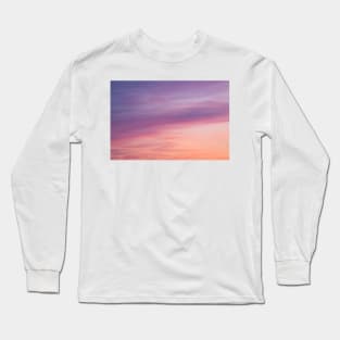 Colorful sunset clouds at dusk sky scape Long Sleeve T-Shirt